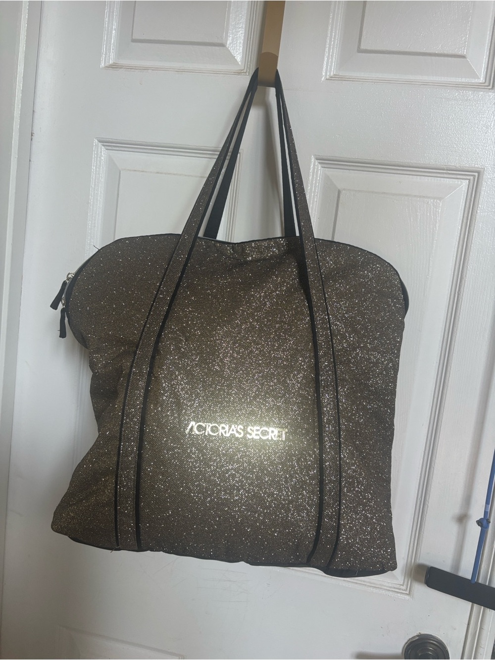 Victoria's Secret Bronze Glitter Tote